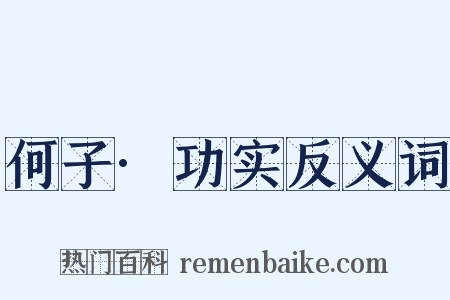 何子·功实反义词是什么意思的图片
